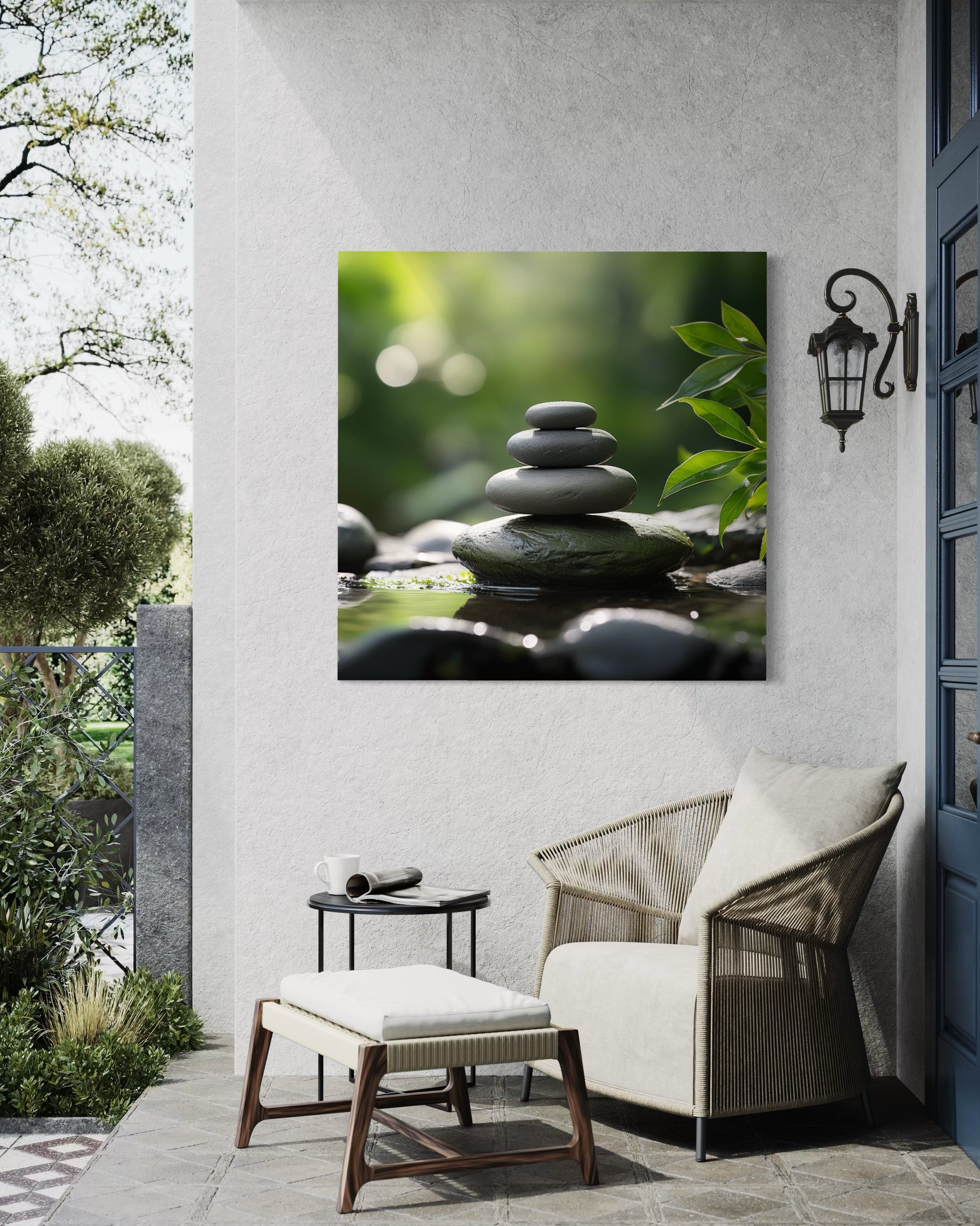 Paveikslas Ant Drobės, Zen gamta Akmenys