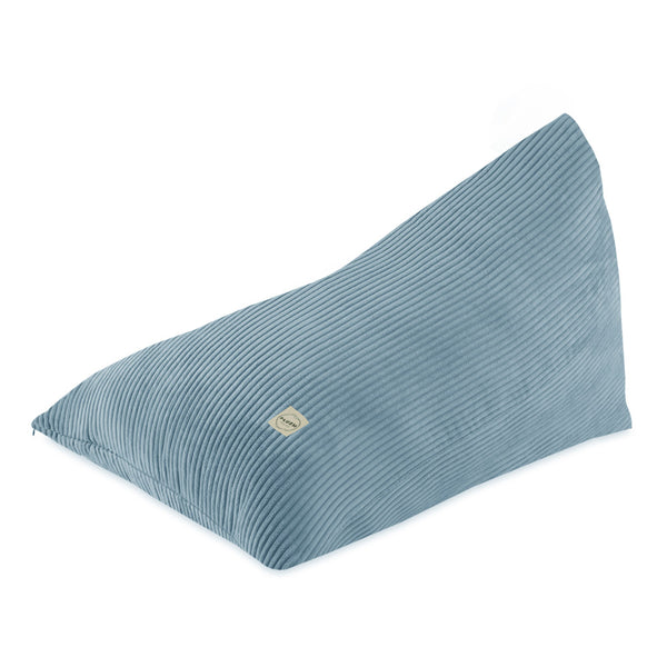 Sėdmaišis Plush Nest 120×80 cm, mėlyna, premium velvetas
