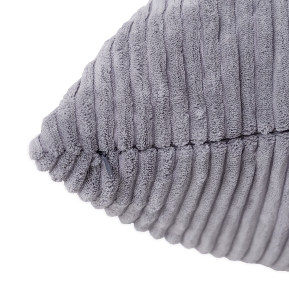 Sėdmaišis Plush Nest 120×80 cm, pilka, premium velvetas