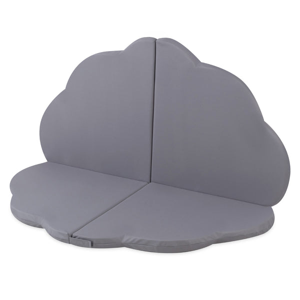 Gėlės formos kilimėlis Plush Nest 115×115×5 cm, pilka, lauko, atsparus vandeniui