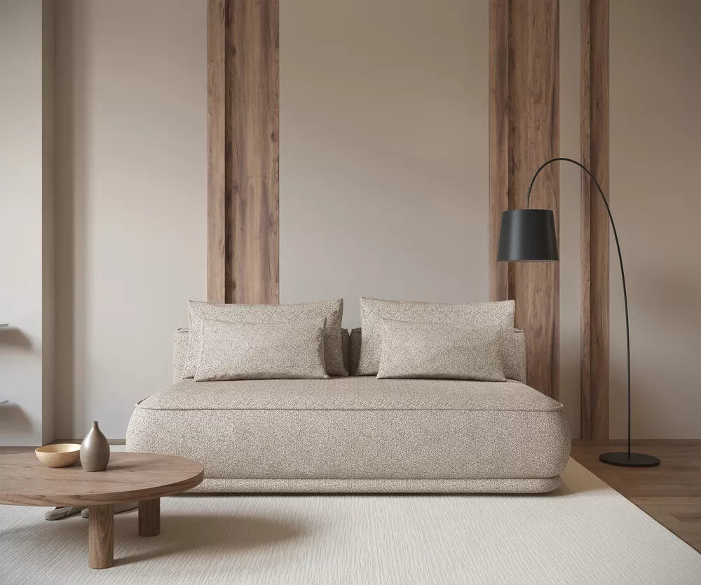 Trivietė sofa Leanno, smėlinė