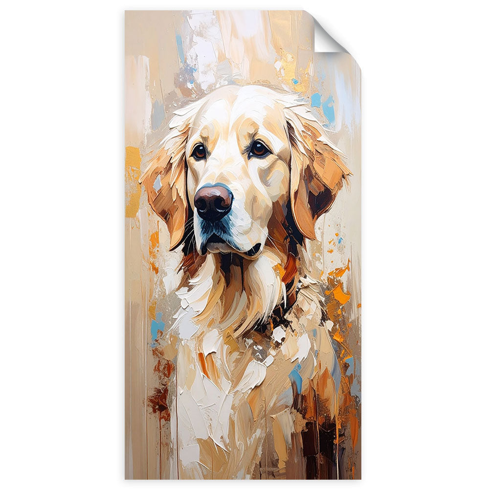 Lipni plakatas, Šuo Labradoro retriveris Animal