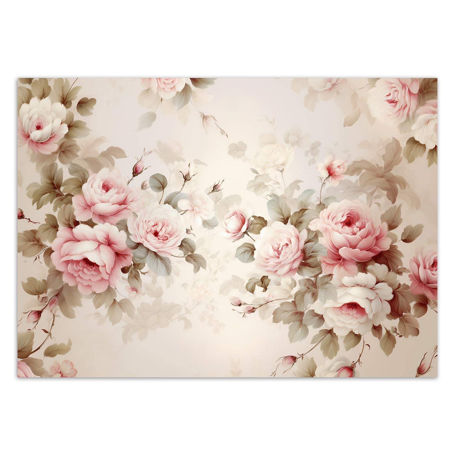 Fototapetai, Shabby Chic rožės