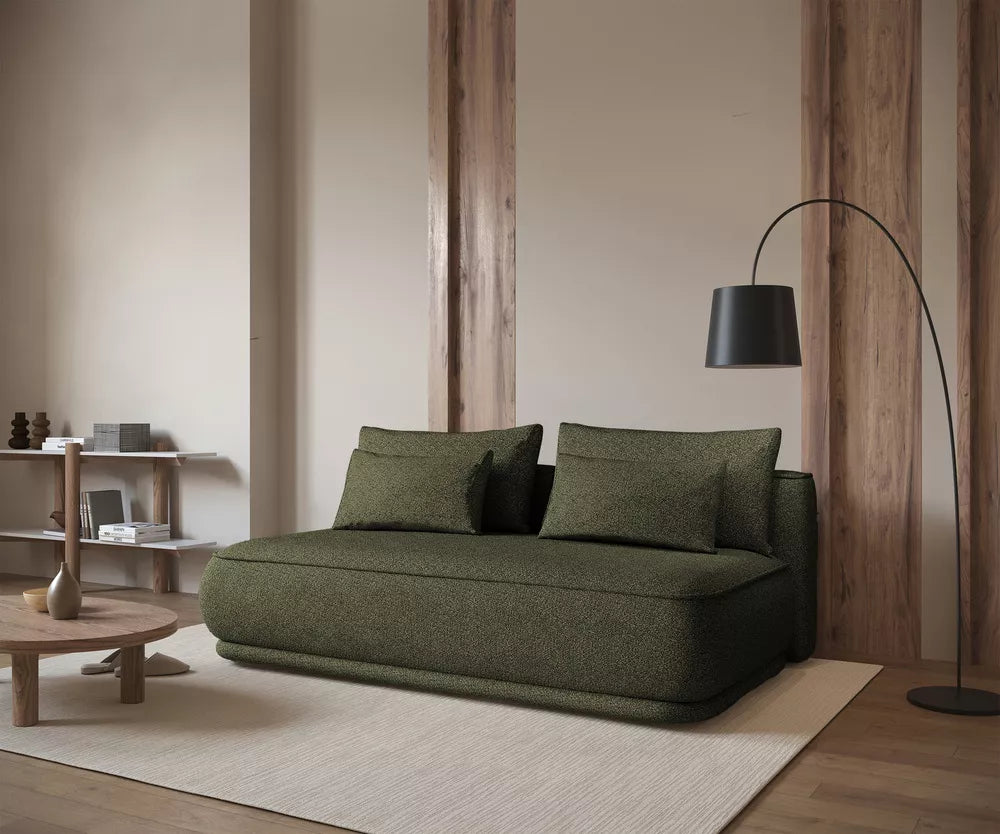 Trivietė sofa Leanno, alyvuogių spalva