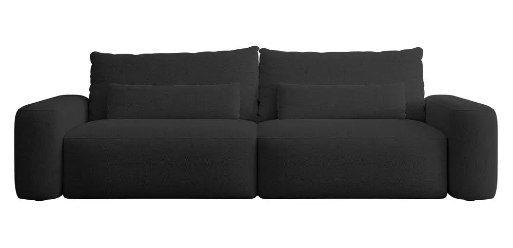Trivietė sofa Carnos, juoda