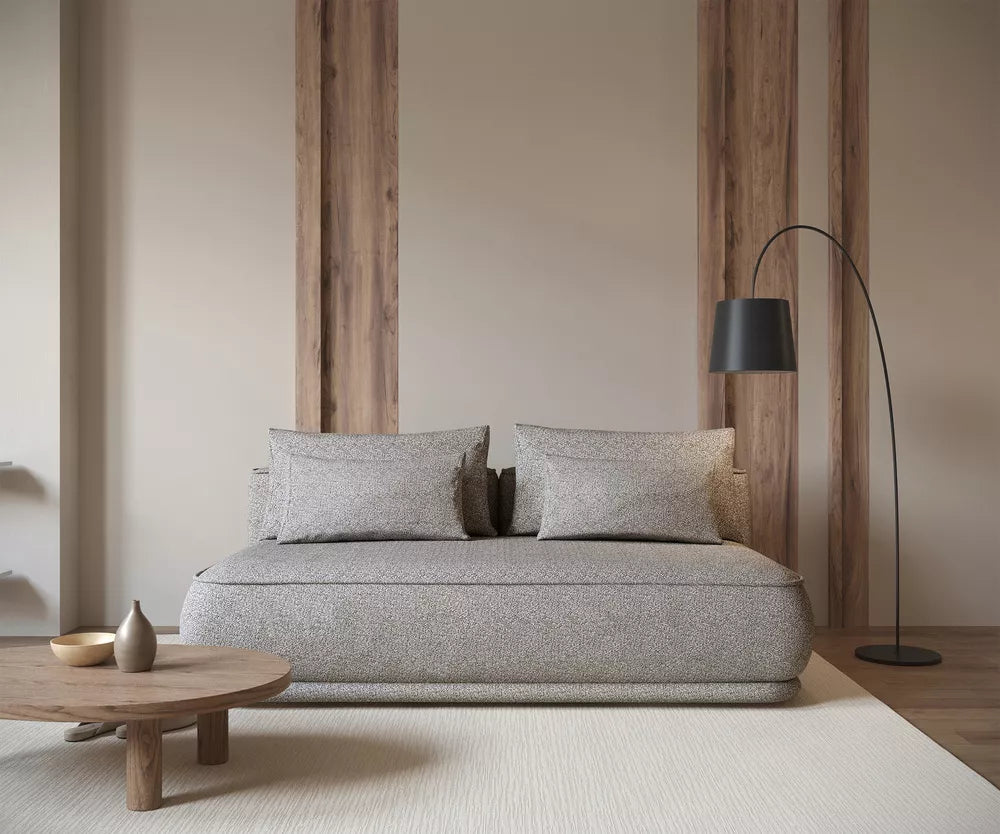 Trivietė sofa Leanno, tamsiai smėlinė