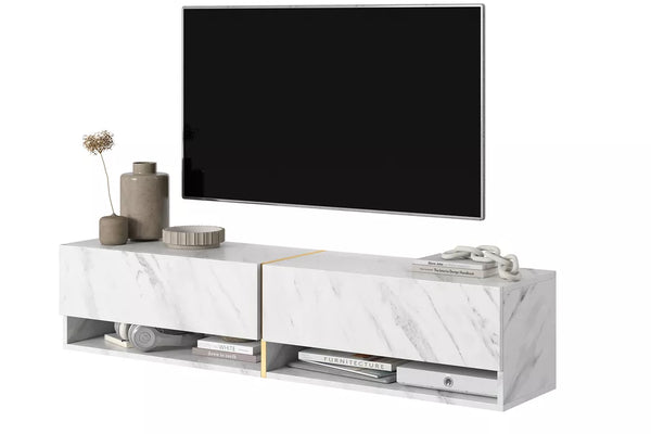 TV spintele Mirrgo, balto marmuro