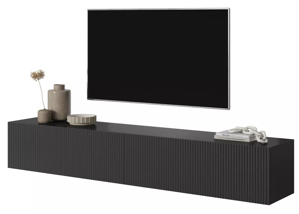 TV spintelė Veldio, juoda