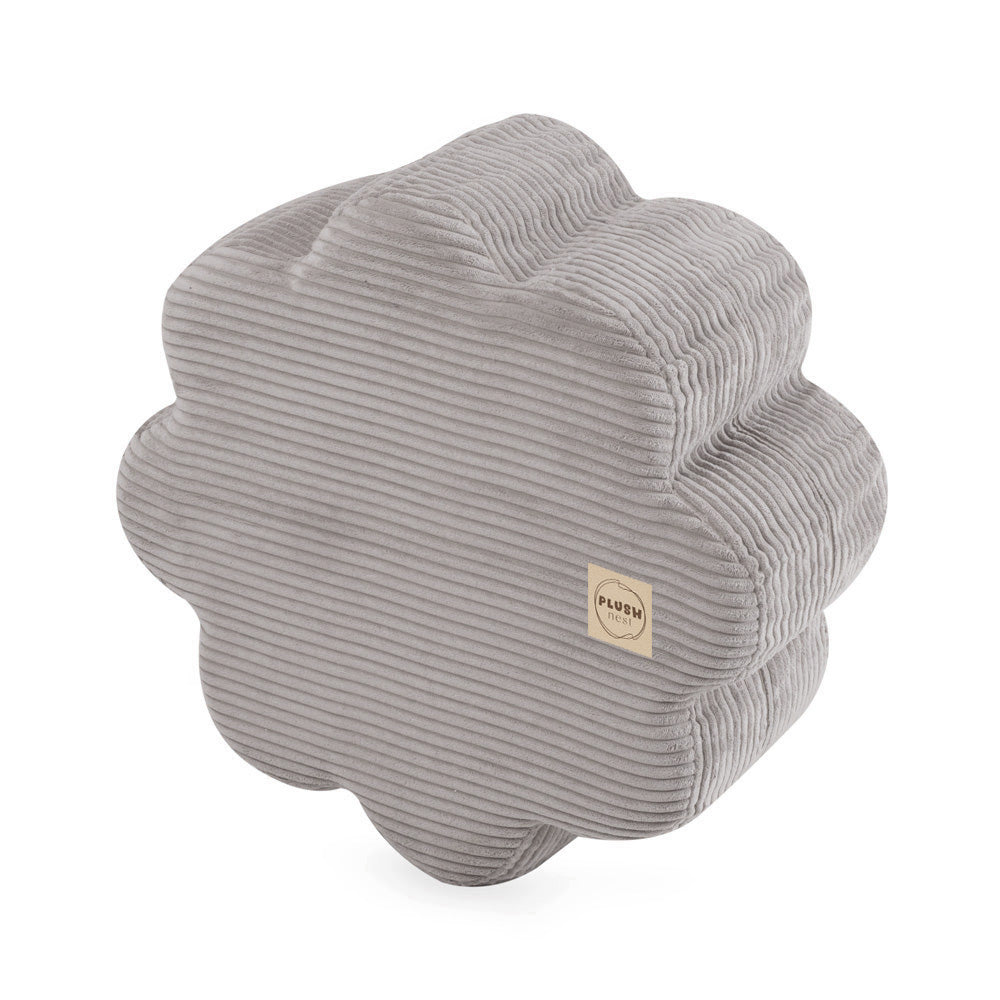 Pufas Gėlė Plush Nest 54×25 cm, smėlio, premium velvetas