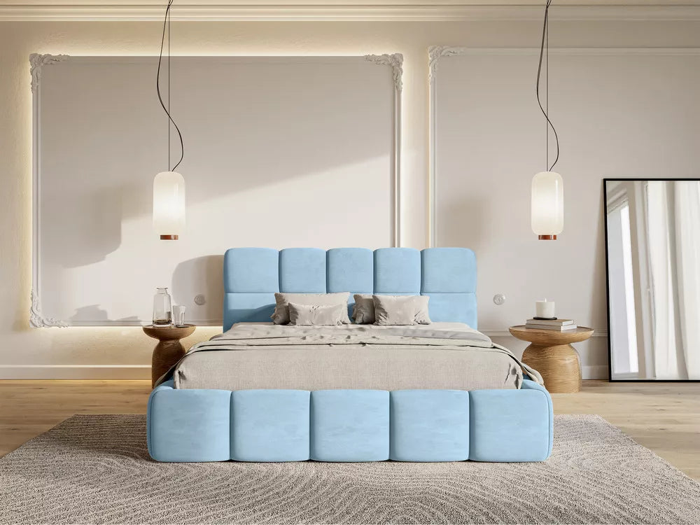 Lova Cloudy, mėlyna, 160x200 cm