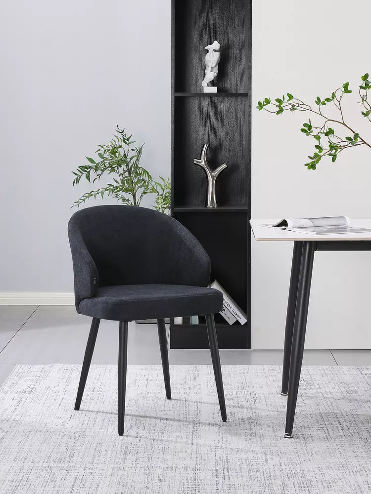 Minkšta kėdė Atiblle, grafitinė