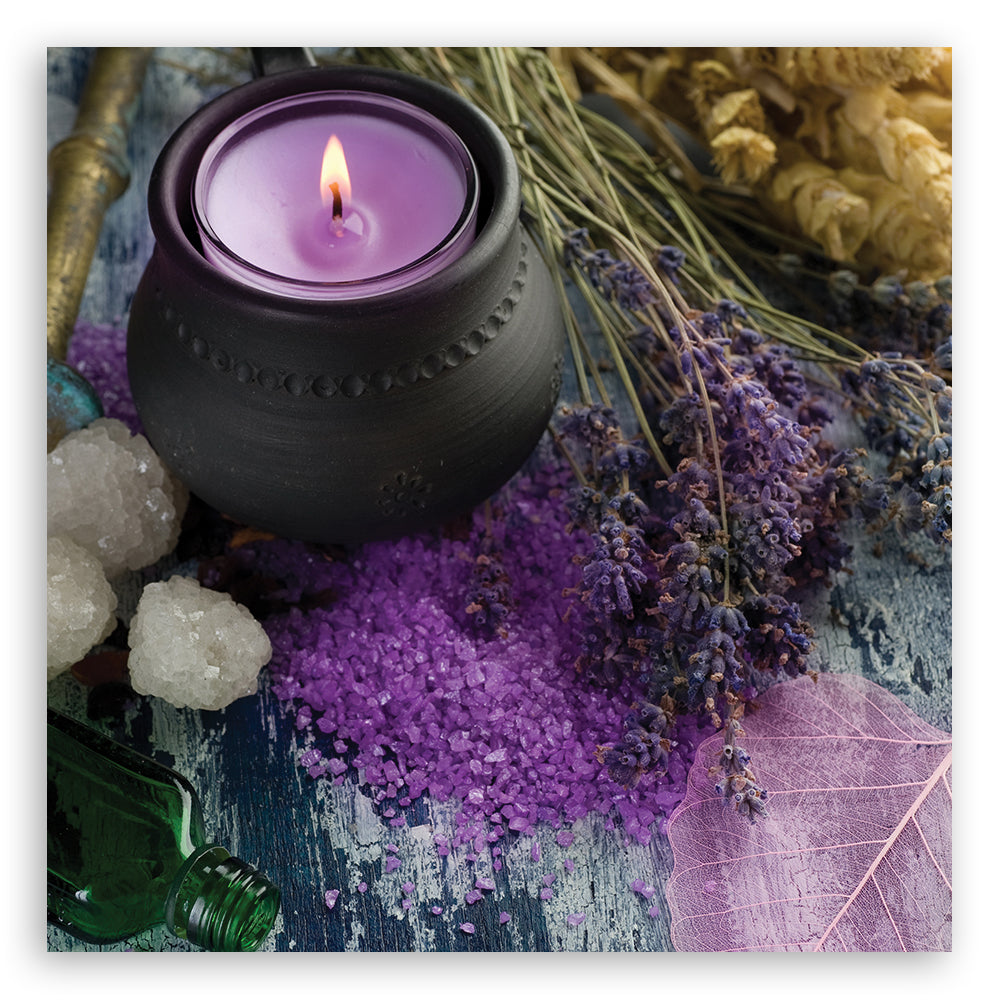 Paveikslas Ant Drobės, Violetinė zen SPA žvakė