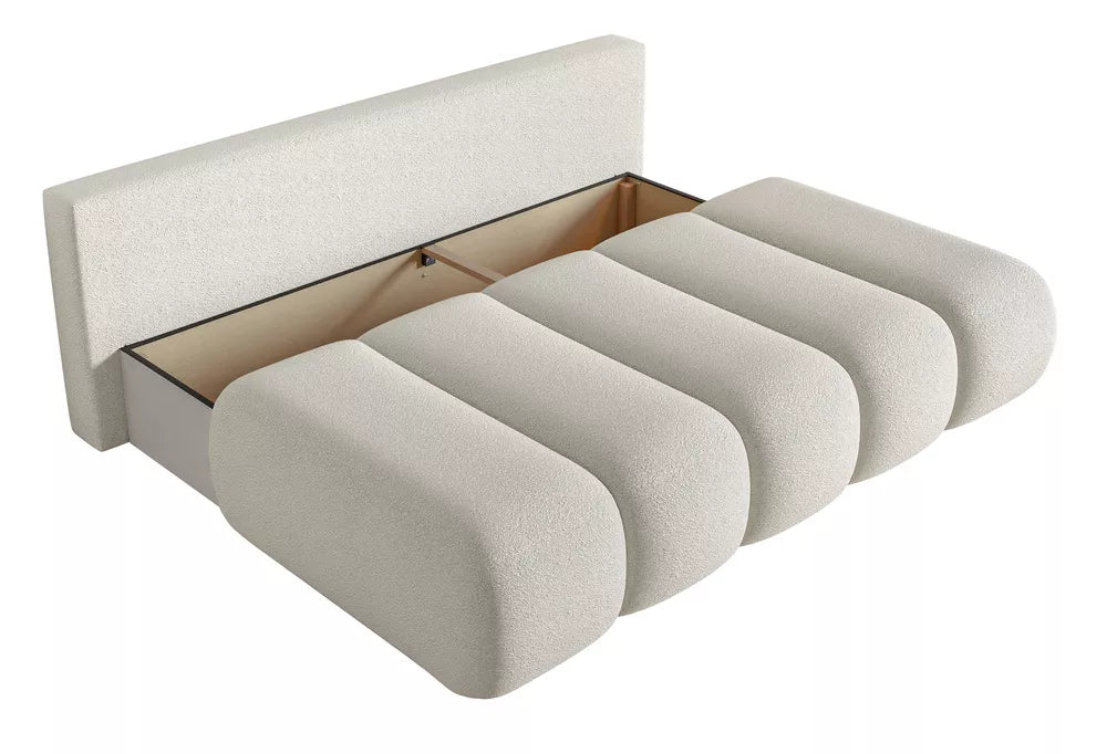 Trivietė sofa Dandelino Mini, šviesiai smėlinė