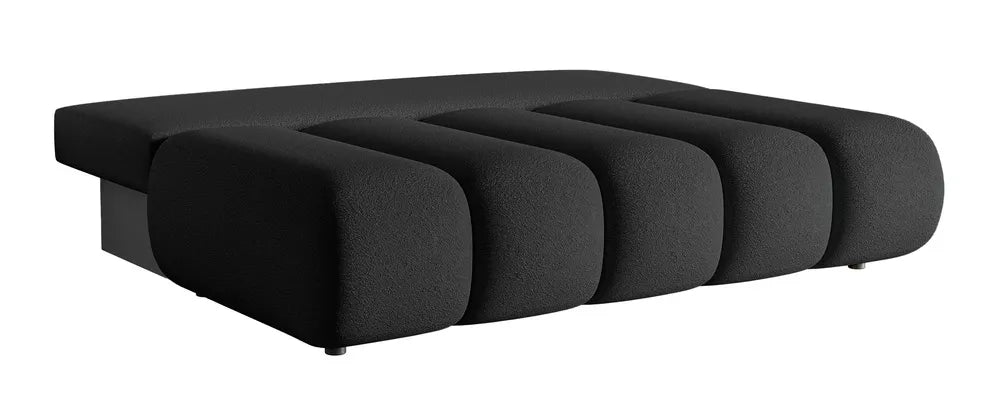 Trivietė sofa Dandelino Mini, juoda