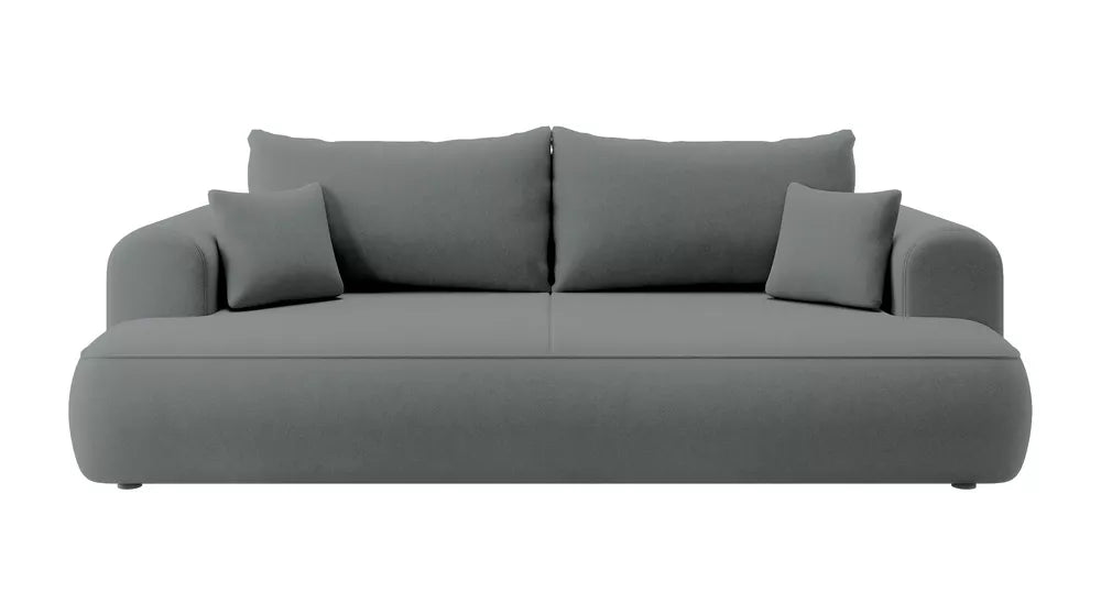 Trivietė sofa Ovo, tamsiai pilka