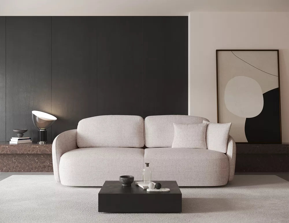 Trivietė sofa Savoy, šviesiai smėlinė