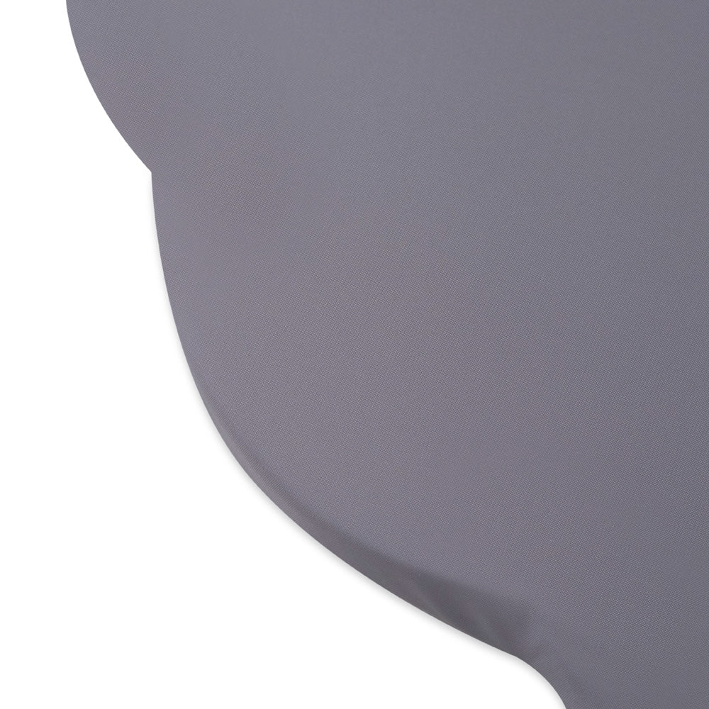 Gėlės formos kilimėlis Plush Nest 115×115×5 cm, pilka, lauko, atsparus vandeniui