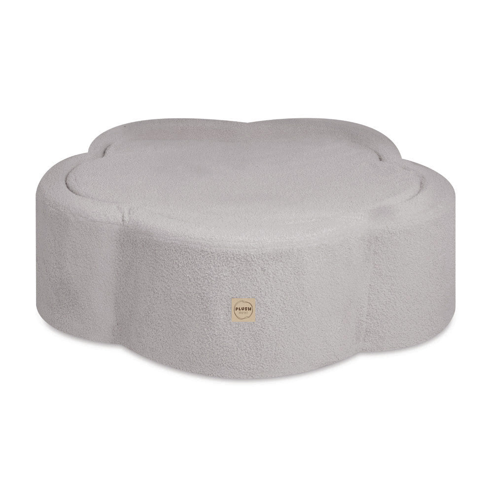 Kamuoliukų baseinas Plush Nest 95×30 cm, pilka, avikailio efekto
