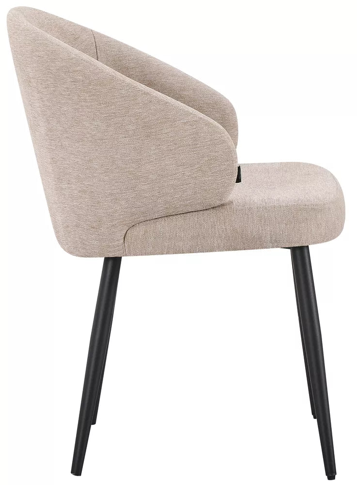 Minkšta kėdė Atiblle, tamsiai smėlinė