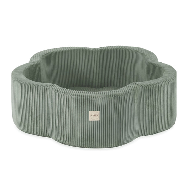 Kamuoliukų baseinas Plush Nest 95×30 cm, žalia, premium velvetas
