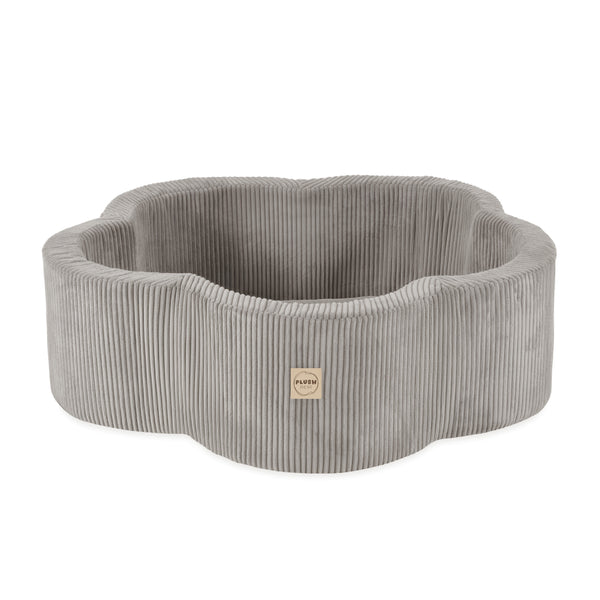 Kamuoliukų baseinas Plush Nest 95×30 cm, smėlio, premium velvetas