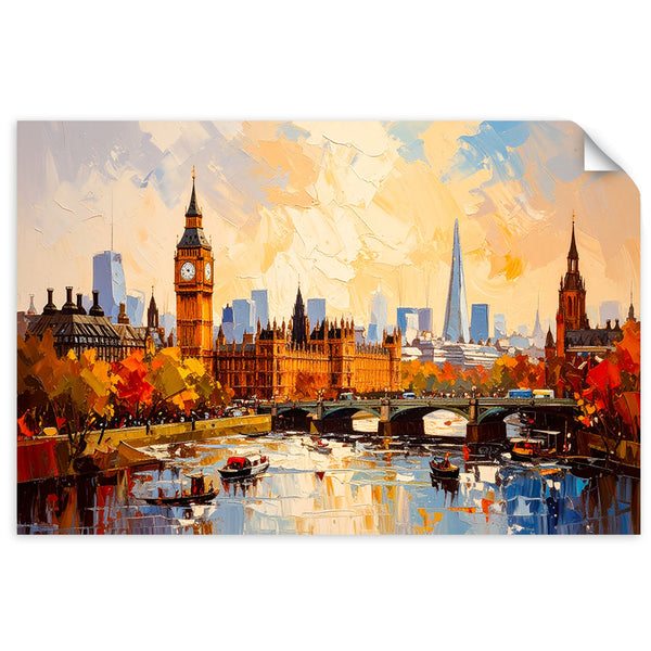 Lipni plakatas, Londono panorama Big Ben