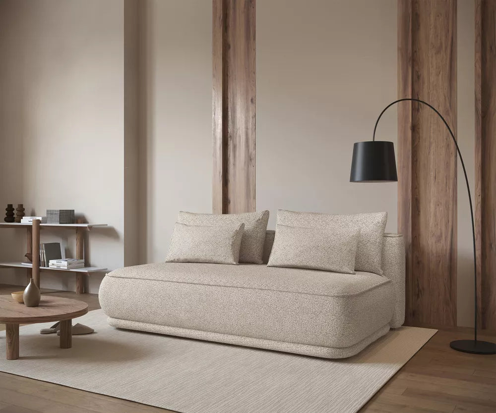 Trivietė sofa Leanno, smėlinė