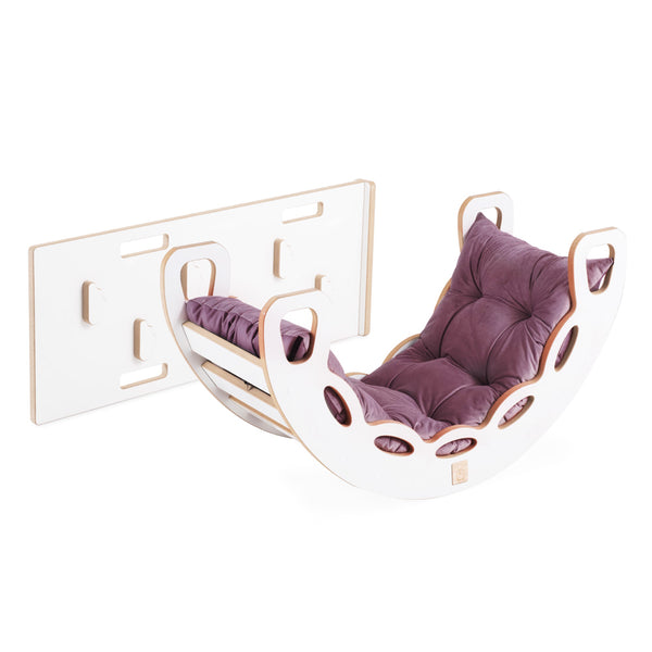 Supynės Plush Nest, alyvinė, velvetas, 4in1