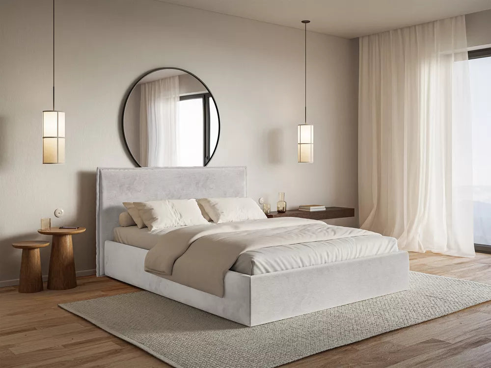 Lova Softie Slim, šviesiai pilka, 140x200 cm