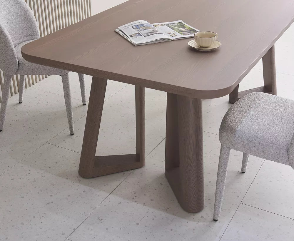 Valgomasis stalas Alisser 200x100 cm, riešuto lukšto fanera