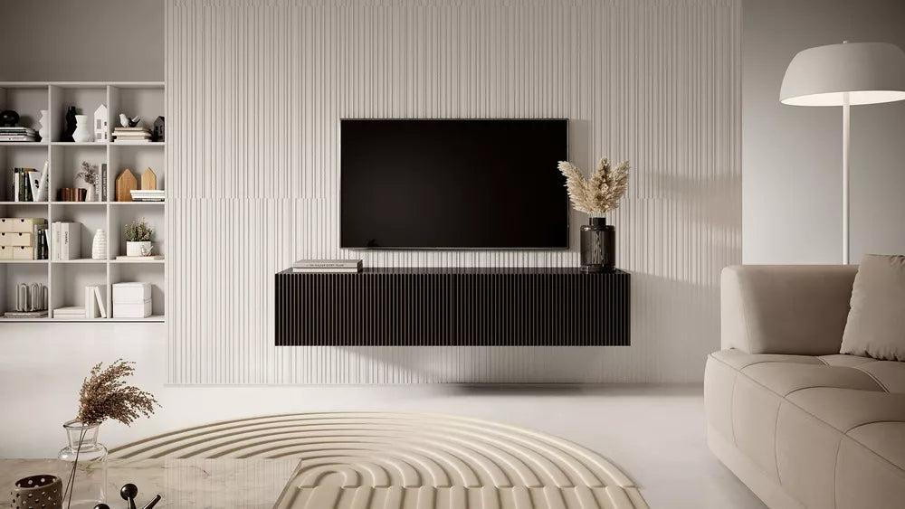TV spintelė Veldio, juoda