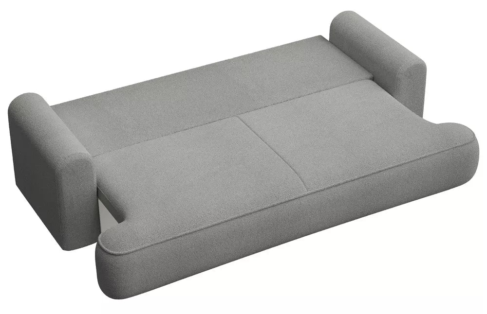 Trivietė sofa-lova Ovo, pilka