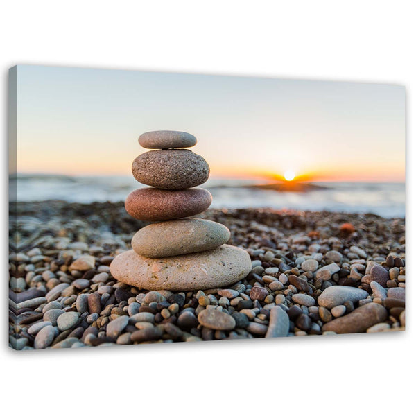 Paveikslas Ant Drobės, Zen Stones paplūdimyje
