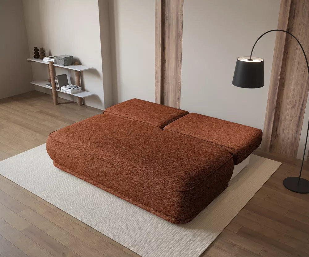 Trivietė sofa Leanno, vario spalvos