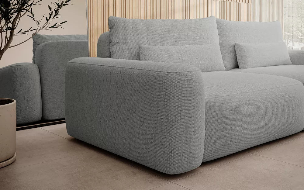 Trivietė sofa Carnos, pilka