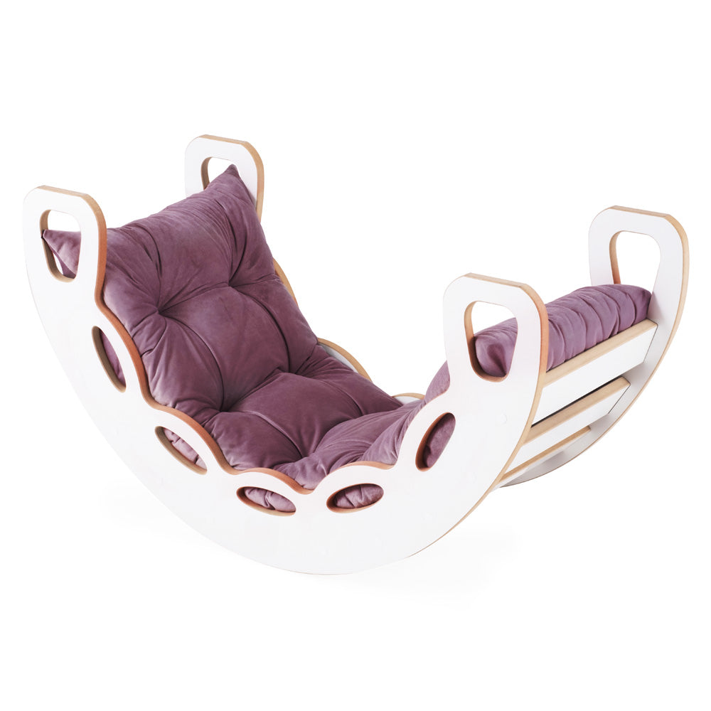 Supynės Plush Nest, alyvinė, velvetas, 4in1