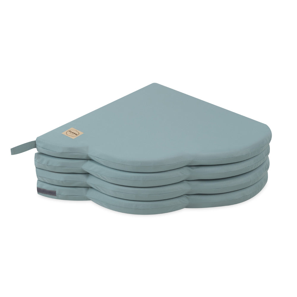 Gėlės formos kilimėlis Plush Nest 115×115×5 cm, žalia, lauko, atsparus vandeniui