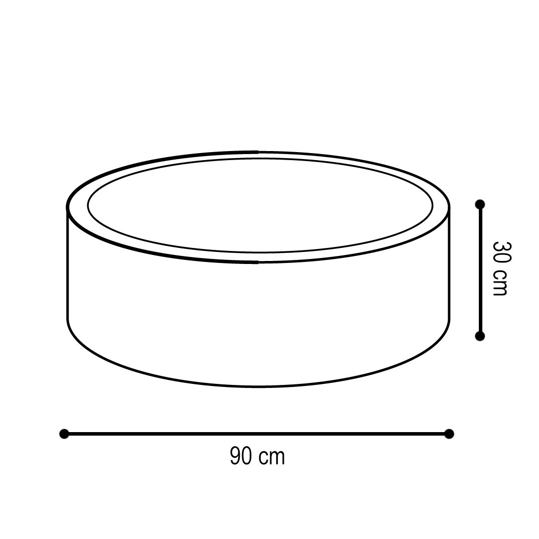 Kamuoliukų baseinas Plush Nest 90×30 cm, mėlyna, premium velvetas, 200 kamuoliukų