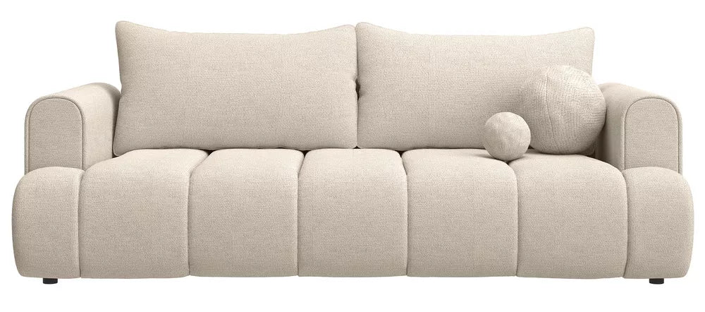 Trivietė sofa Dandelino, šviesiai smėlinė