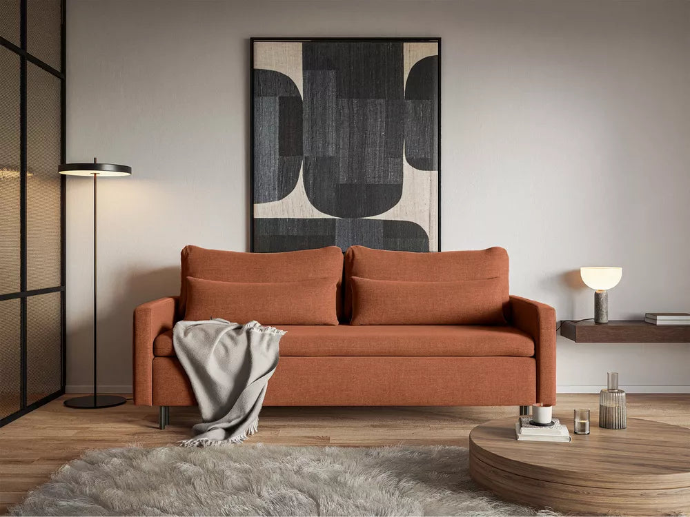 Trivietė sofa Umpro, vario spalvos