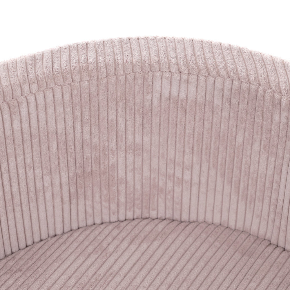 Kamuoliukų baseinas Plush Nest 90×30 cm, šviesiai rožinė, velvetas, 200 kamuoliukų