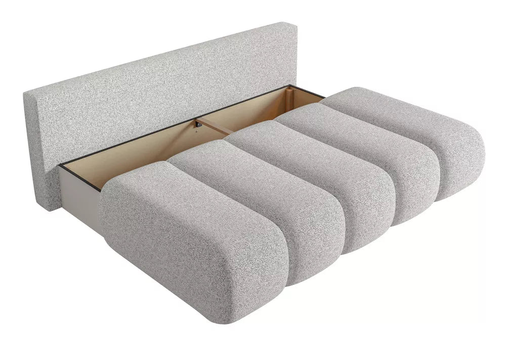 Tritvietė sofa Dandelino Mini, šviesiai pilka