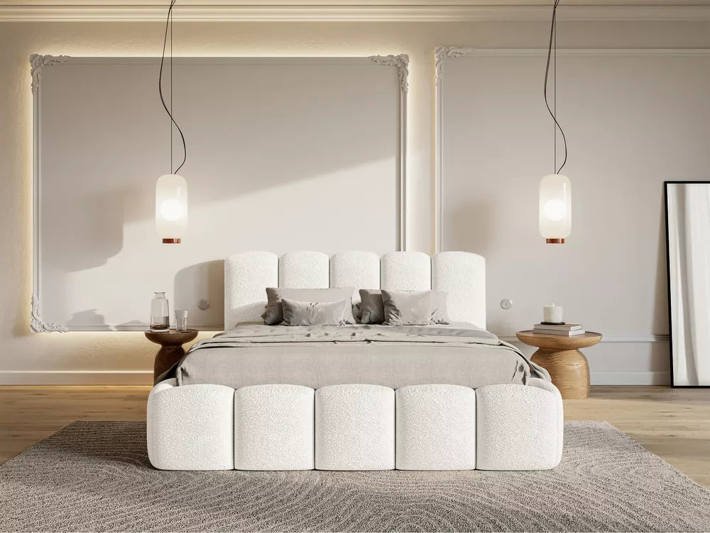 Lova Cloudy II, kreminė, 140x200 cm