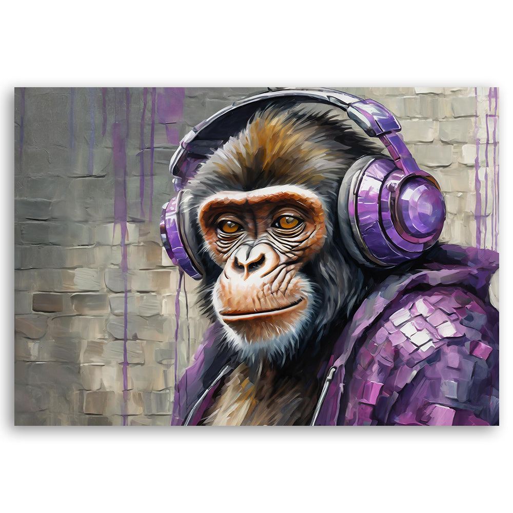 Paveikslas Ant Drobės, DJ Monkey Lilac