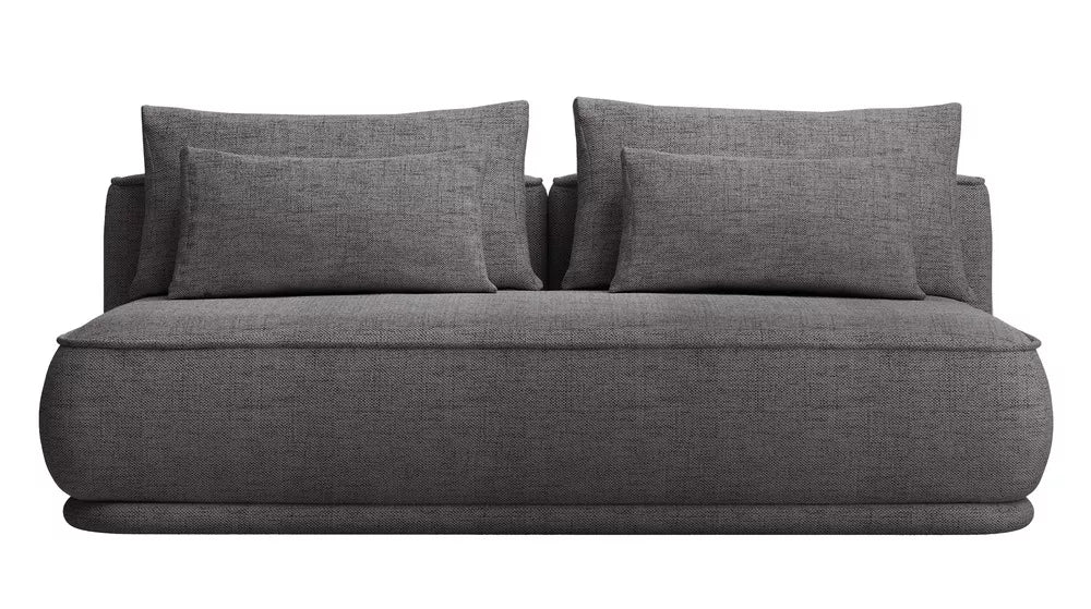 Trijų vietų sofa-lova Leanno, tamsiai pilka