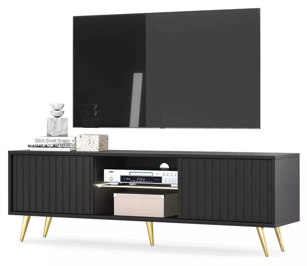 TV spintelė Bello, juoda