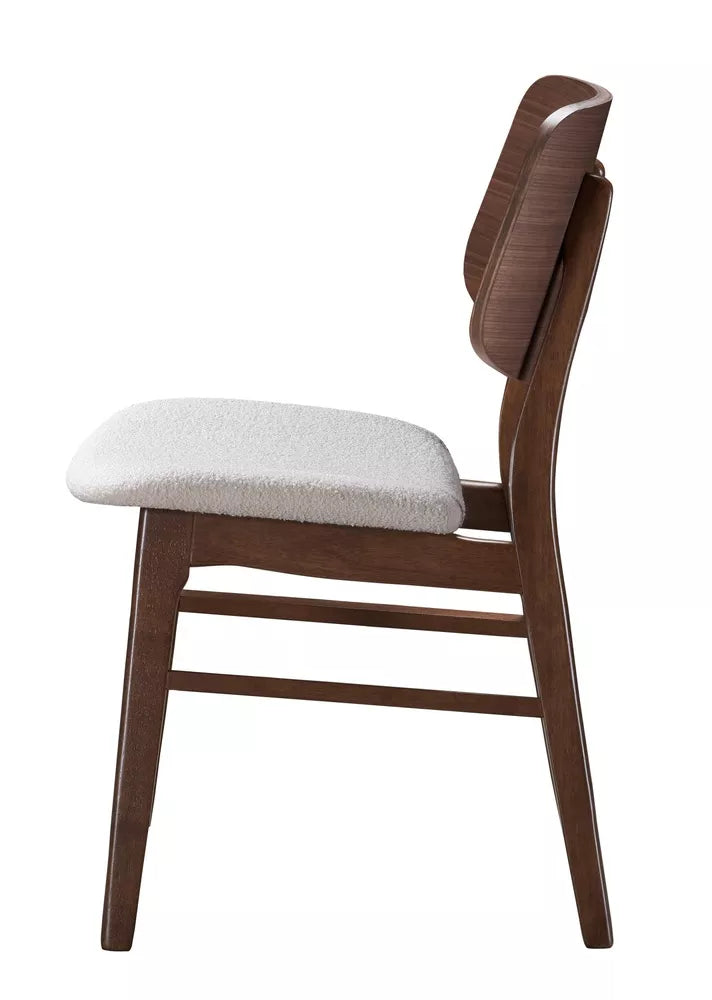 Medinė kėdė Diates riešutmedžio/kremas