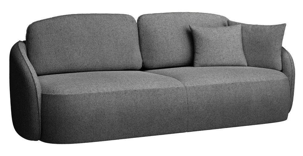 Trivietė išskleidžiama sofa Savoy, tamsiai pilka