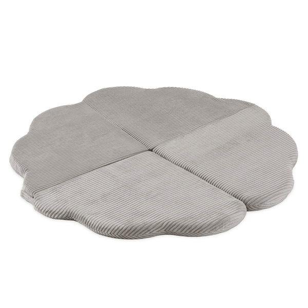 Gėlės formos kilimėlis Plush Nest 115×115×5 cm, smėlio, premium velvetas