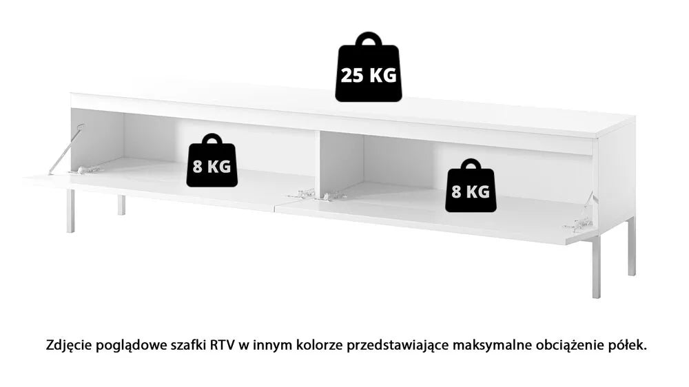 TV spintelė Bemmi, juoda
